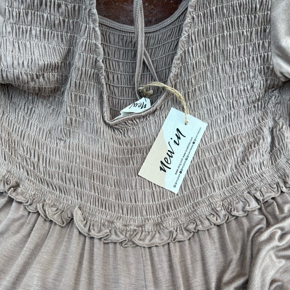 Mocha Colored Romper Shorts NWT - Picture 2 of 4